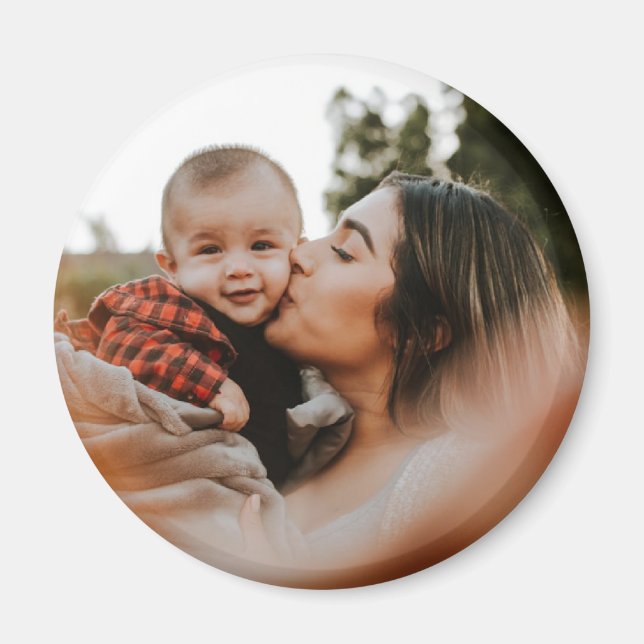 Imã Imagem fotográfica memorável personalizada (Frente)