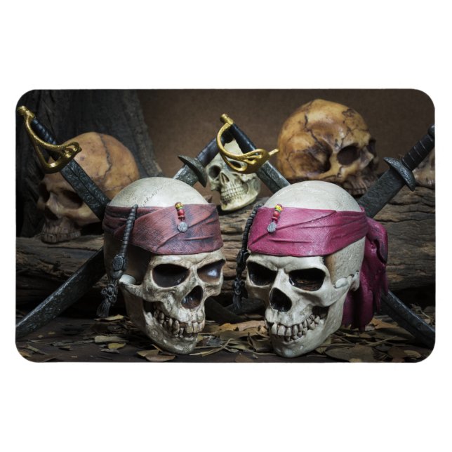 Ímã Imagem fotográfica Pirate Skulls (Horizontal)