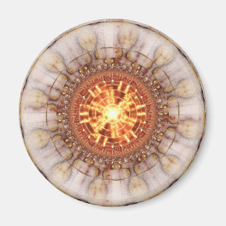 Imã Imagem Fractal: Medalha Aztec