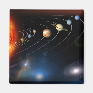 Imã Imagem gerada Digital de nosso sistema solar
