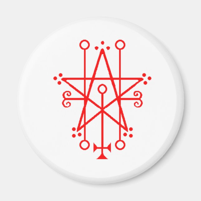 Imã Imagem Gótica Astaroth Demon Sigil (Frente)