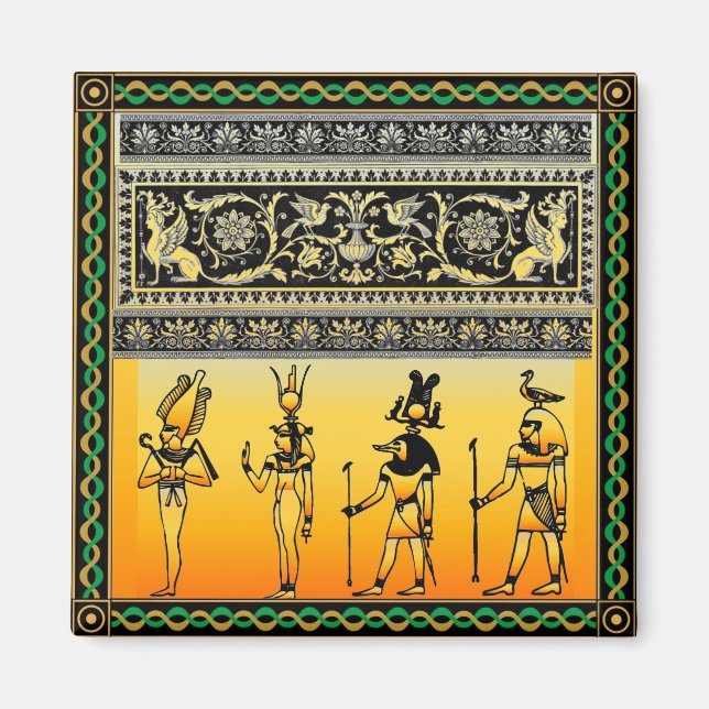 Imã Imagem Hieroglífica Egípcia (Frente)