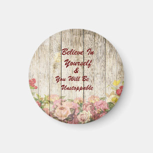 Imã Imagem Inspiracional Acredita e Imobilizável