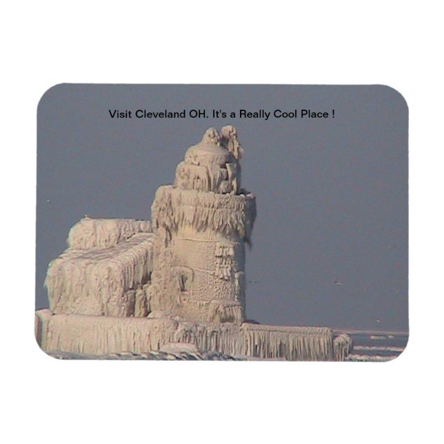 Ímã Imagem Legal do lugar Cleveland OH (Horizontal)