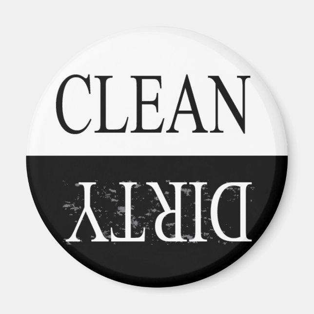 Imã Imagem limpa da máquina de lavar louça redonda a p (Frente)