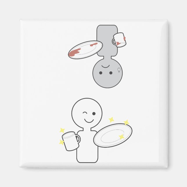 Imã Imagem limpa suja (Frente)