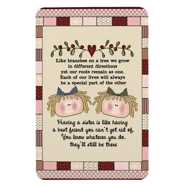 Ímã Imagem magnética da Prim Sister (Vertical)