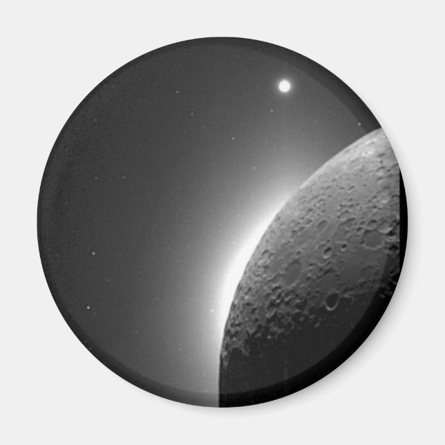 Imã Imagem magnífica da NASA, a Lua iluminada pela Ter (Frente)