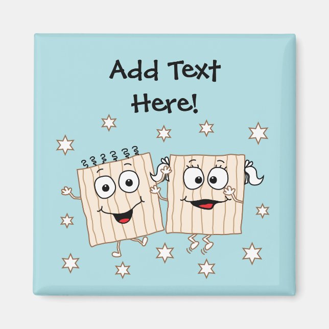 Imã Imagem "Matzahs" ao quadrado de passagem (Frente)