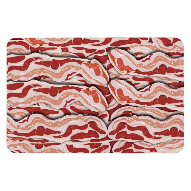 Ímã Imagem mega de padrão Bacon (Horizontal)