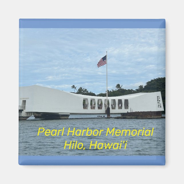 Imã Imagem Memorial Pearl Harbor (Frente)