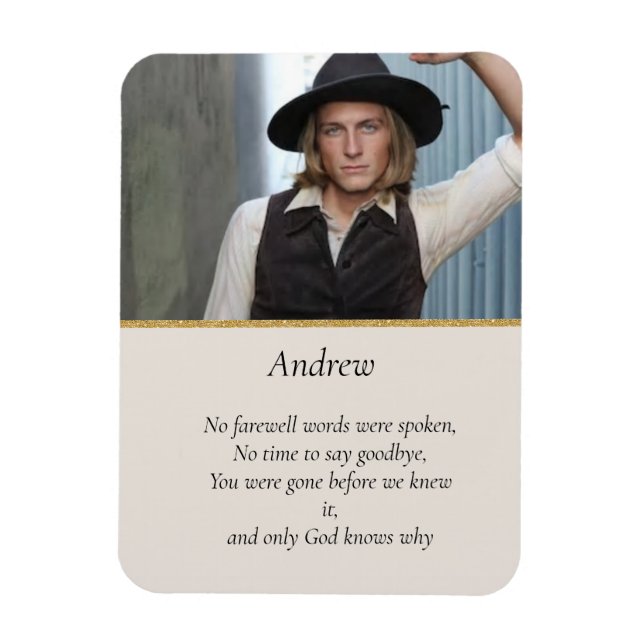 Ímã Imagem Memorial por Morte Súbita (Vertical)