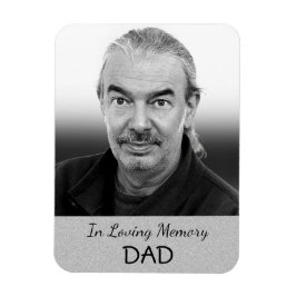 Ímã Imagem Memoriam de Prata para Pai ou Avô