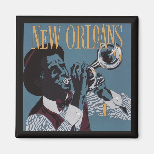 Imã Imagem musical de Nova Orleans (Frente)