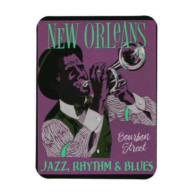 Ímã Imagem musical de Nova Orleans (Vertical)