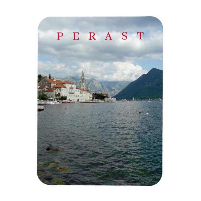 Ímã Imagem panorâmica do Montenegro Perast (Vertical)