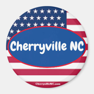Imã Imagem Patriótica do NC Cherryville