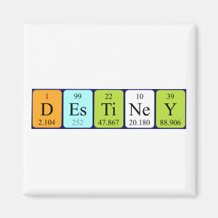 Imã Imagem periódica do nome da mesa de destino
