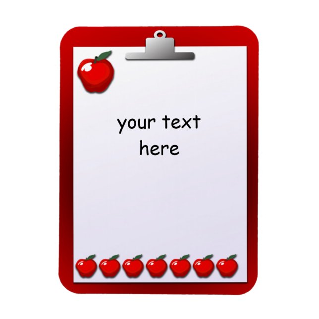 Ímã Imagem Personalizada da Área de Transferência da A (Vertical)