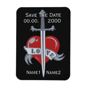 Ímã Imagem personalizada da Espada de Amor