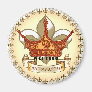 Imã Imagem personalizada da Rainha-Mãe Real