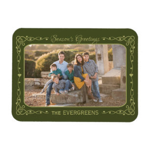 Ímã Imagem Personalizada de Foto e Nome das Saudações 