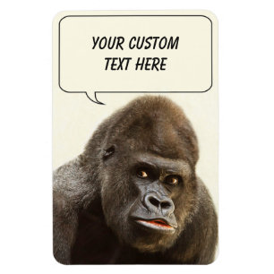 Ímã Imagem personalizada de Funny Gorilla