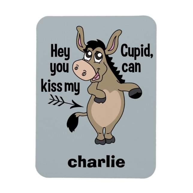 Ímã Imagem personalizada de nome do Donkey Anti-Namora (Vertical)