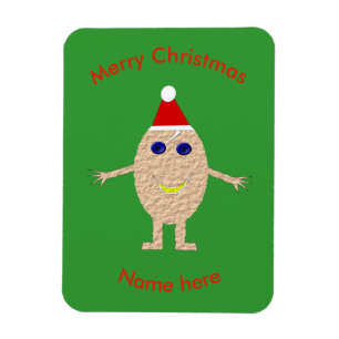 Ímã Imagem Personalizada de Ovos de Natal Engraçado