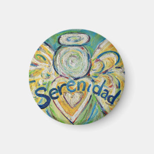 Imã Imagem Personalizada de Palavra do Anjo da Serenid