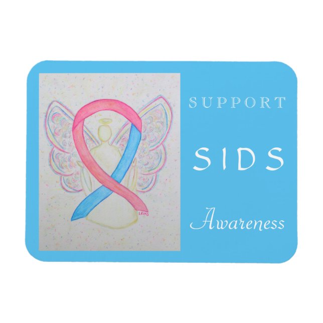 Ímã Imagem Personalizada do Anjo da Faixa de Sensibili (Horizontal)