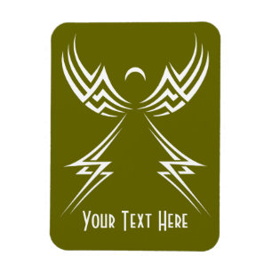 Ímã Imagem personalizada do Anjo Tribal