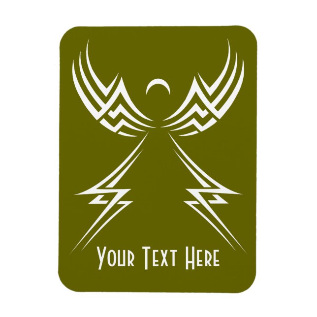 Ímã Imagem personalizada do Anjo Tribal (Vertical)