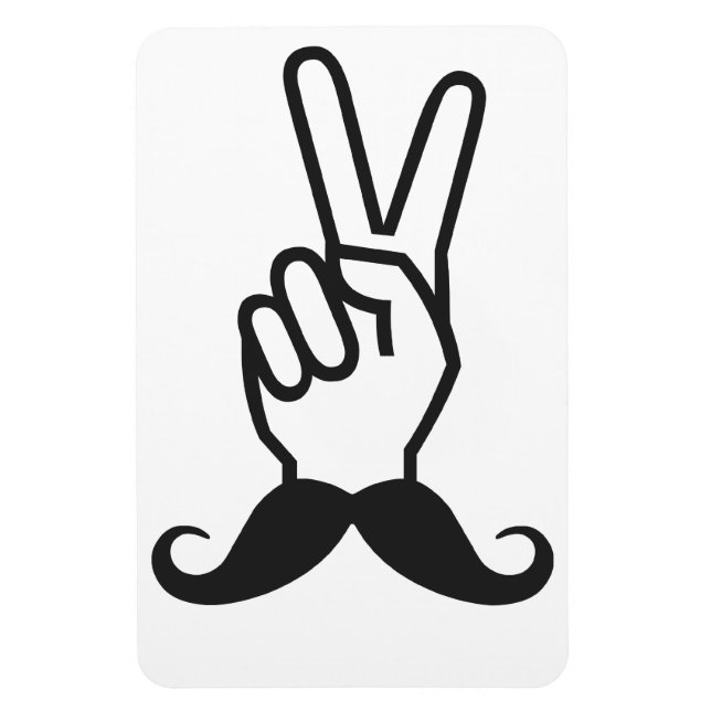 Ímã Imagem personalizada do bigode vencedor (Vertical)