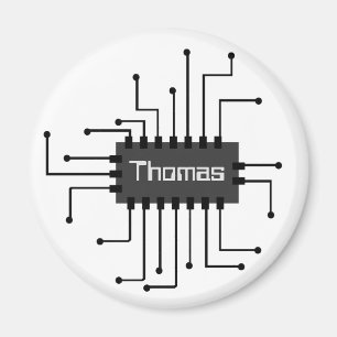 Imã Imagem personalizada do chip IC do computador