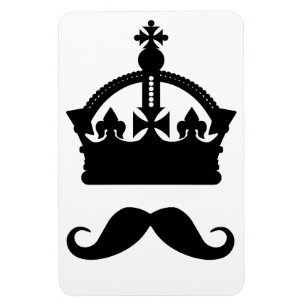 Ímã Imagem personalizada do Rei de Mustaches