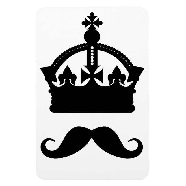 Ímã Imagem personalizada do Rei de Mustaches (Vertical)