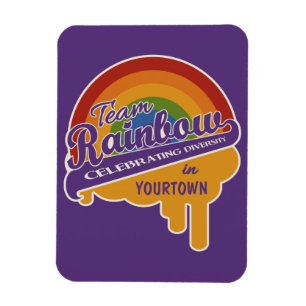 Ímã Imagem personalizada do Team Rainbow
