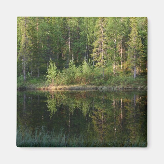 Imã Imagem personalizada Reflexões da Natureza (Frente)