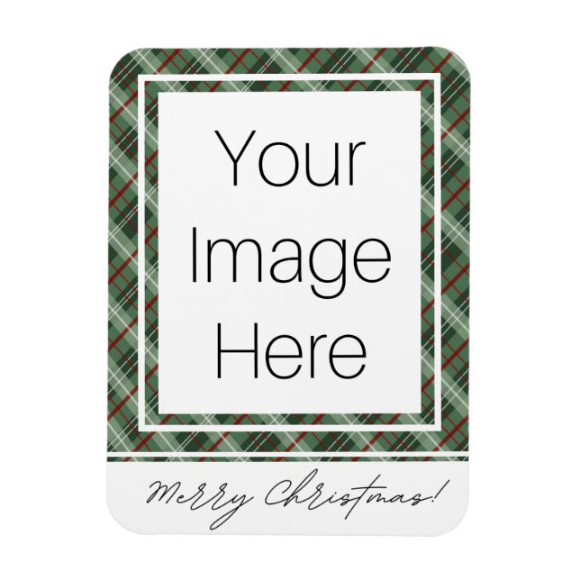 Ímã Imagem Personalizável de Xadrez de Natal (Vertical)