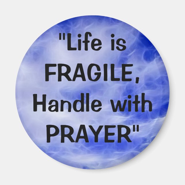 Imã Imagem Positiva de Afirmação e Coleção de Fé (Frente)