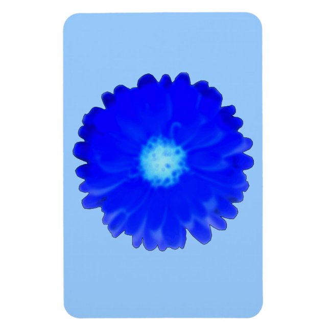 Ímã Imagem Premium Azul legal Marigold (Vertical)