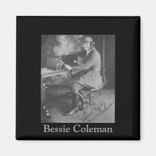Imã Imagem preta da história   de Bessie Coleman