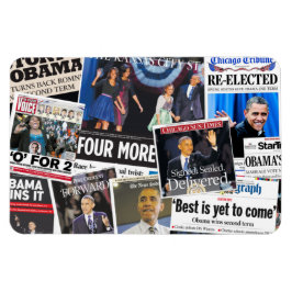 Ímã Imagem principal do jornal Obama 2012