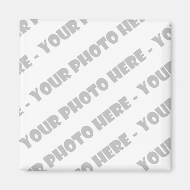 Imã Imagem Quadrada de Fotos - Crie o seu (Frente)