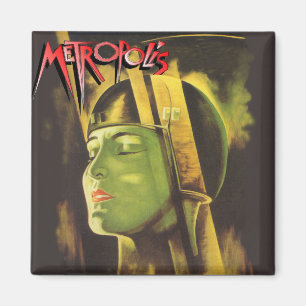 Imã Imagem quadrada de Metropolis (rosto em capacete)