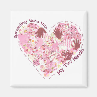 Imã Imagem Quadrada: Espalhando Aloha