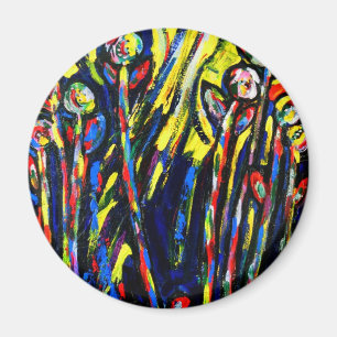 Imã Imagem redonda de design personalizado