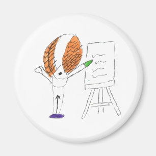 Imã Imagem Redonda de Professores de Mosca