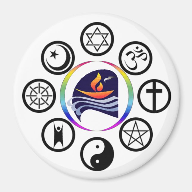 Imã Imagem redonda do logotipo PUC (Frente)